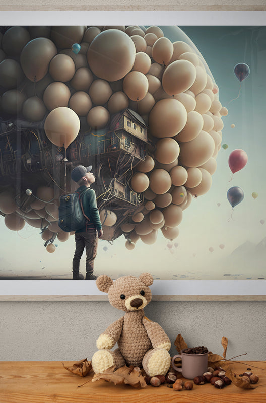 Brown balloons set the imagination in motion